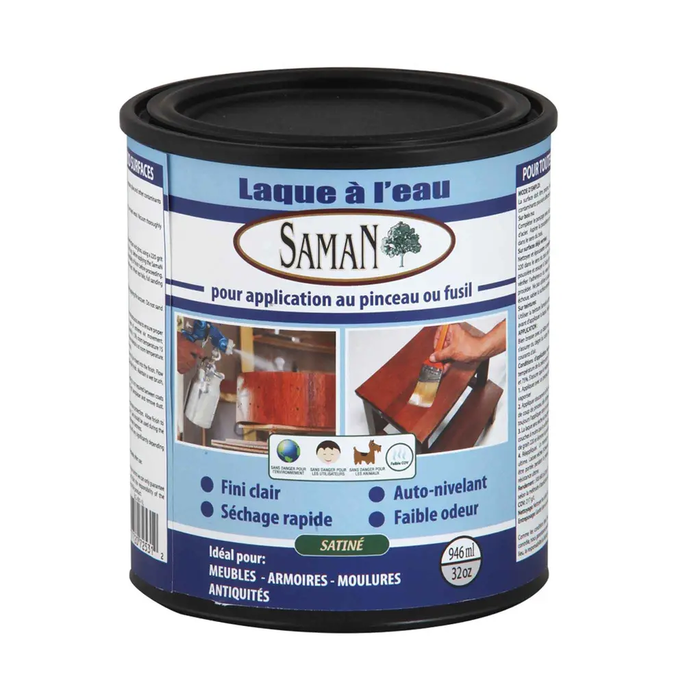 Satin Water Based Lacquer, 946 ml