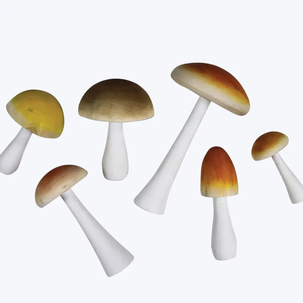 Assorted Multicolored Mushrooms, Set 6