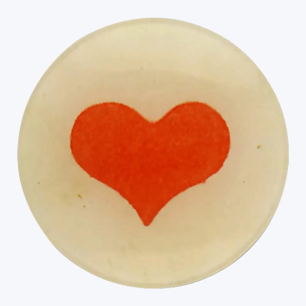 Broad Heart Round Plate