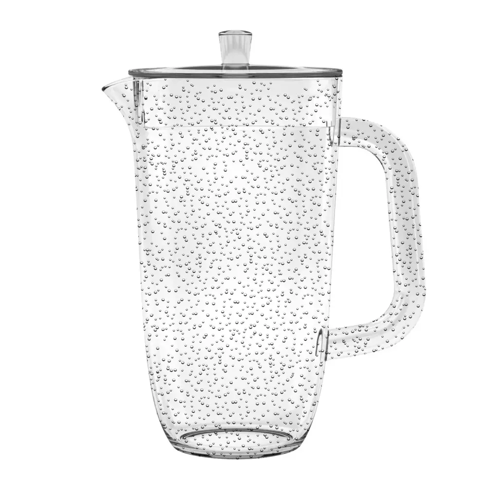 Bubble Plastic glass Pitcher, 100oz