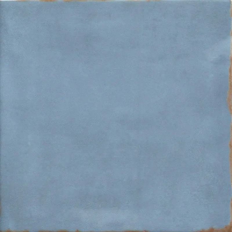Emser Tile Antigo Series F14ANTIOC0505P Earthenware Tile, 5 L Tile, 5 W Tile, Pressed Edge, Square Pattern, Ocean