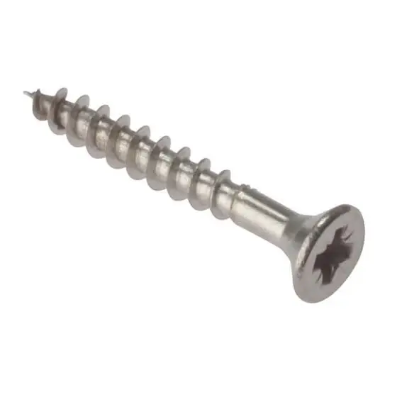 ForgeFix Multi Purpose Screw Pozi CSK Stainless Chromed - Boxes 100 or 200