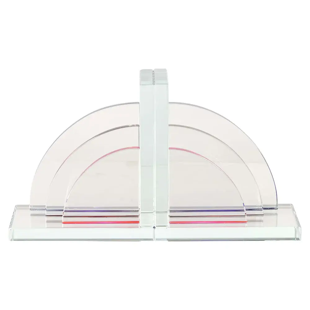 Linnea Glass Bookends