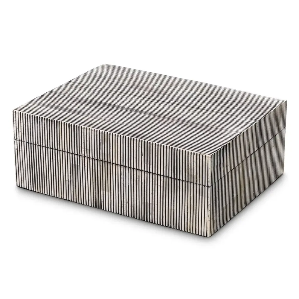 Lucille Small Box - Midnight & White