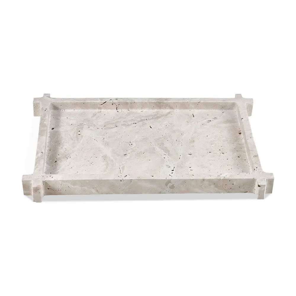 Roche Marble Tray - Buff