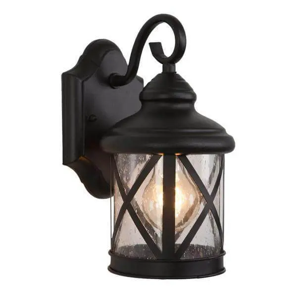 Yosemite Home Decor Buoyant Exterior Lantern Black Finish Small Size Damaged Box