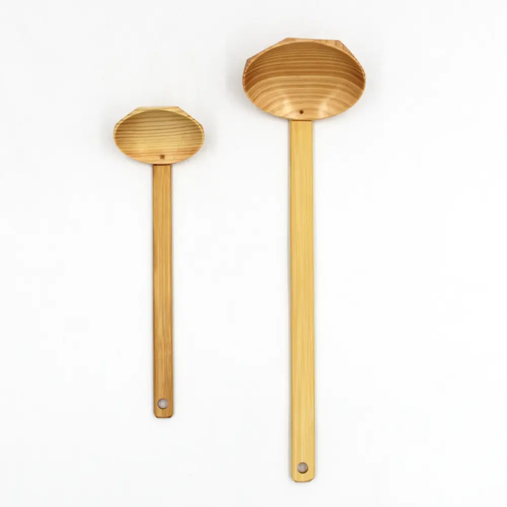 Bamboo and Hinoki Serving Ladle