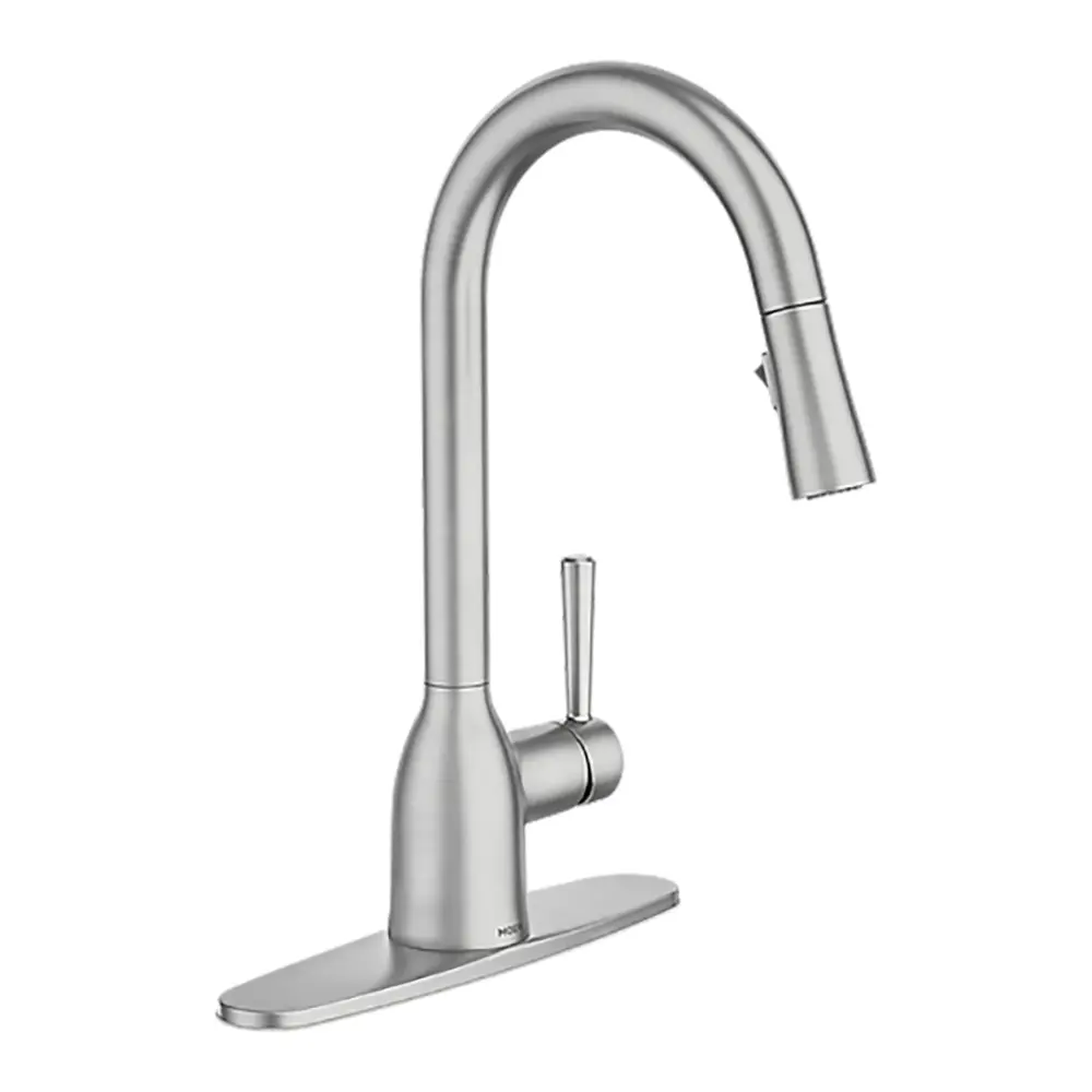 Dual-Zone Adler Single-Handle High Arc Kitchen Faucet Removable Stainless Metal Spout