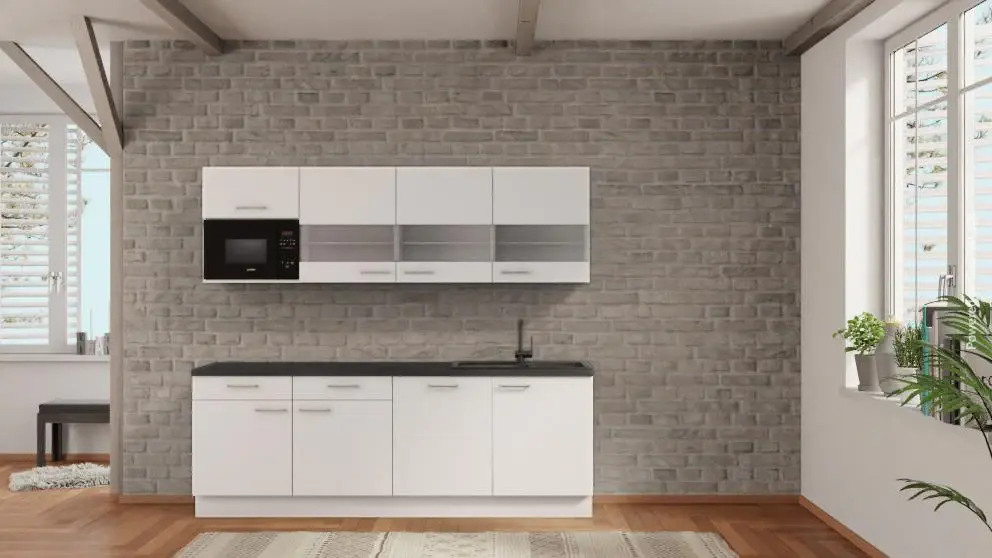 nobilia kitchen Minden 240 cm offer concrete slate pewter _-