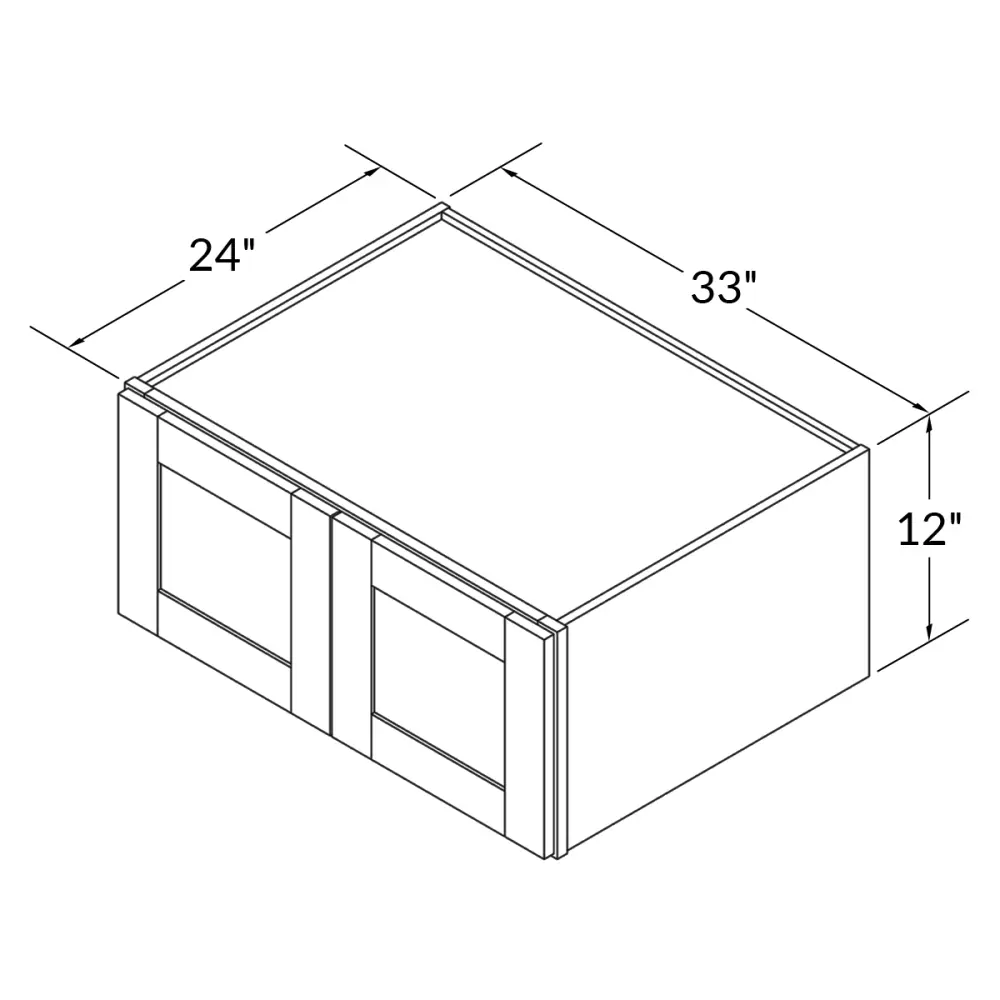 Wall Kitchen Cabinet W331224 Danbury Navy LessCare 33 . width 12 . height 24 . depth