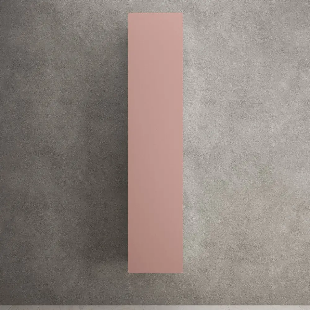 Raffinata Tall Wall Cabinet - Matt Fuchsia 350mm x 1650mm