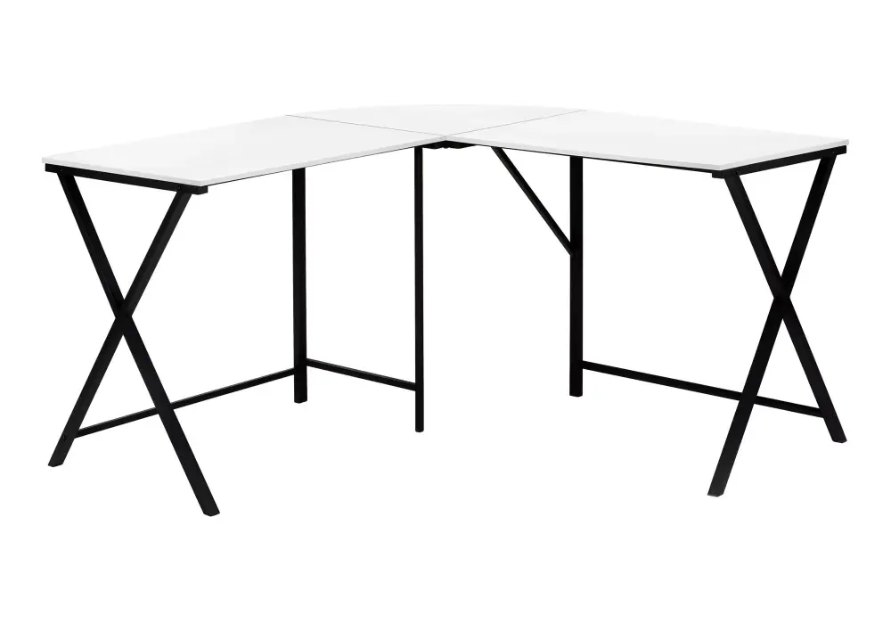 Computer Desk, Home Office, Corner, L Shape, Laptop, Contemporary / Today's Keyboard Tray