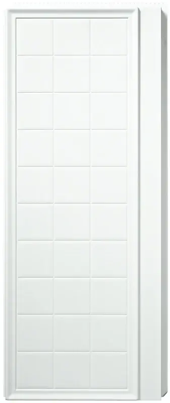 Sterling Ensemble 72105100-0 Shower End Wall Set, 72-1/2 L, 34 W, Vikrell, High-Gloss, Alcove Installation, Ivory