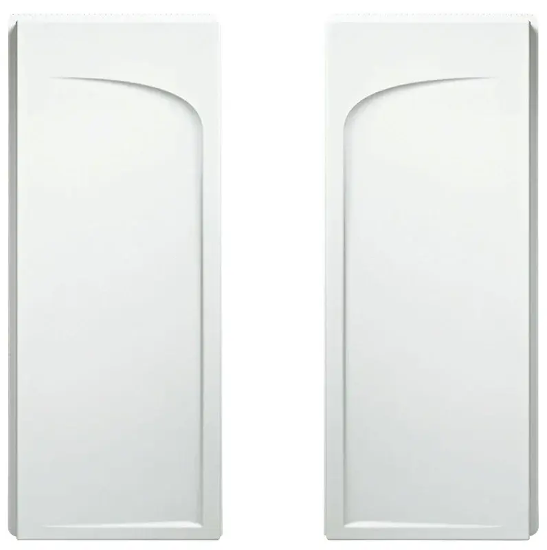 Sterling Ensemble 72205100-0 Shower End Wall Place, 72-1/2 L, 34 W, Vikrell, High-Gloss, Alcove Installation