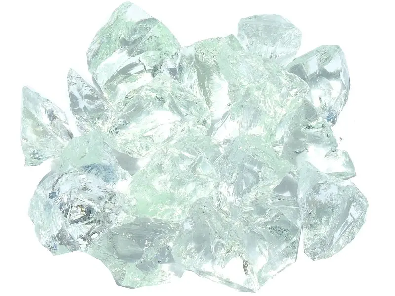 AZ Heat-Resistant Patio Heaters 30-50mm Landscape Recycled Glass Ice, LR30-GLASS-ICE AZ Patio Heaters