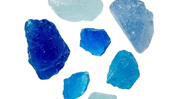 AZ Patio Heaters 20lbs Recycled Fire Pit Glass, Bahama Blend, RGLASS-2-BB