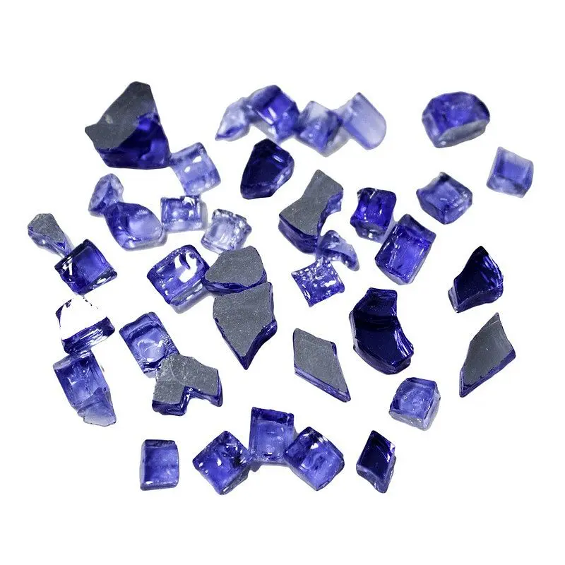 AZ Patio Heaters 20lbs Reflective Fire Pit Glass, Cobalt Blue, RFGLASS-2-CBLT