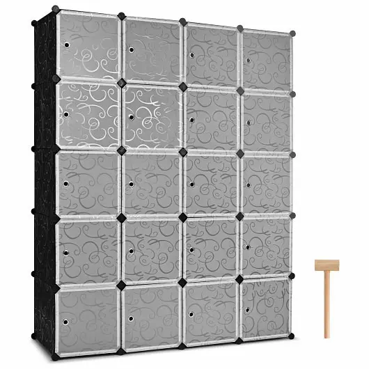 Costway 20-Cube DIY Nylon Cube Storage Arranger Doors, HW61411