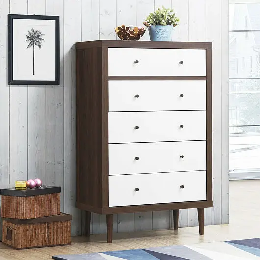 Costway Antique, Style Free, Standing Dresser 5 Drawers, HW63449
