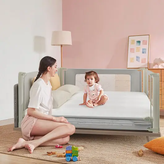 Costway Bed Rail Guard Toddlers Kid Adjustable Height and Securety Lock-59 inch, BB5645