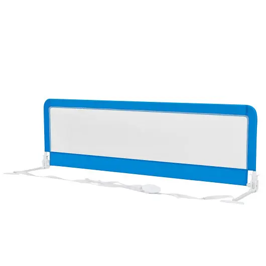 Costway 71 Inch Extra Long Swing Down Bed Guardrail Securety Straps, Blue, BS10002BL