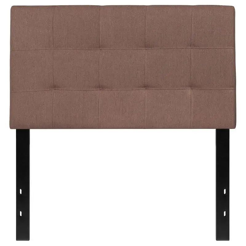 Flash Contemporary Furniture Bedford Tufted Upholstered Twin Size Headboard Camel Fabric, HG-HB1704-T-C-GG Flash Furniture