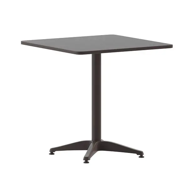 Flash Expert Furniture Mellie 27.5'' Bronze Square Metal Indoor-Outdoor Table Base, TLH-053-2-BZ-GG Flash Furniture