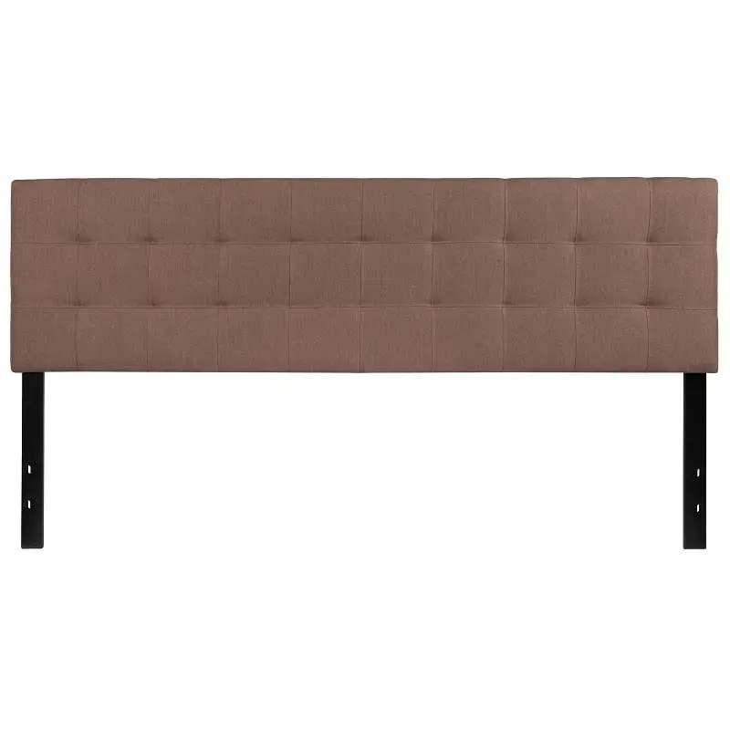 Flash Furniture Bedford Tufted Upholstered King Size Headboard Camel Fabric, HG-HB1704-K-C-GG