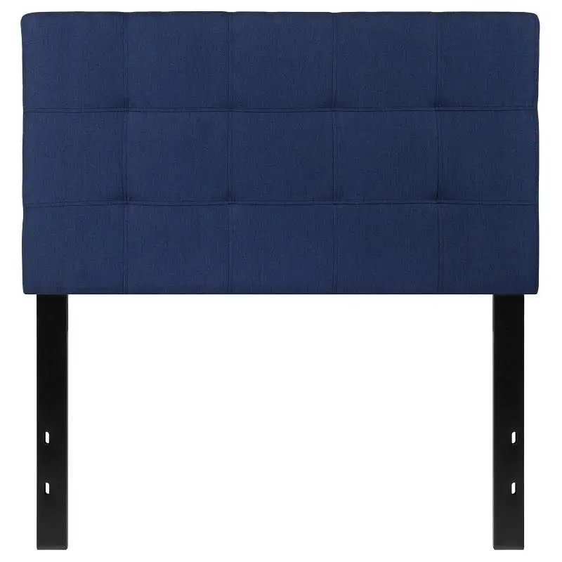 Flash Furniture Bedford Tufted Upholstered Twin Size Headboard Navy Fabric, HG-HB1704-T-N-GG