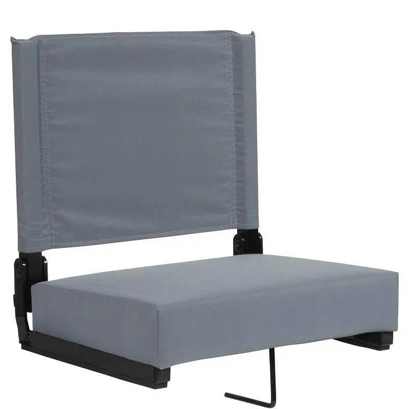 Flash Reinforced Furniture Grandstand Ease Seats Flash - 500 lb. Rated Featherweight Stadium Chair Handle and Ultra-Padded...