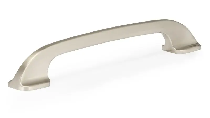 Richelieu 5 1/16-inch (128 mm) Brushed Black Nickel Modern Curved Cabinet Pull, BP7350128195