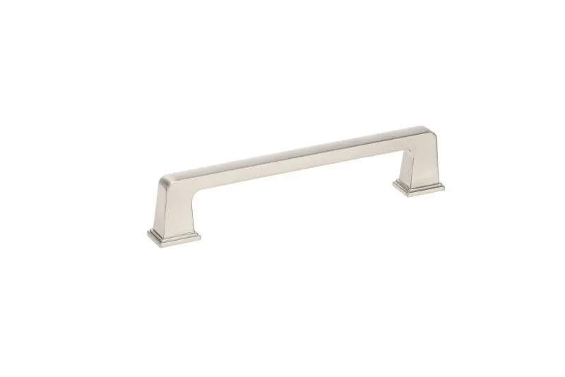 Richelieu 5 1/16-inch (128 mm) Brushed Nickel Transitional Rectangular Cabinet Pull, BP8695128195