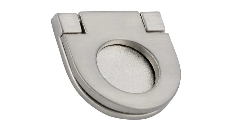 Richelieu 1 1/16-inch (27 mm) Brushed Nickel-Plated Modern Rounded Cabinet Drop Pull, BP77325195