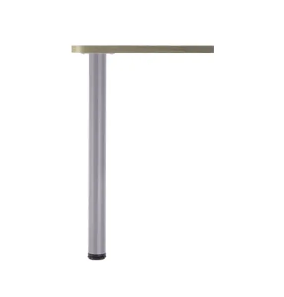 Richelieu 27 1/2-inch (700 mm) Round Tool Steel Table Leg Levelling Glide, Gray Finish, 61671100