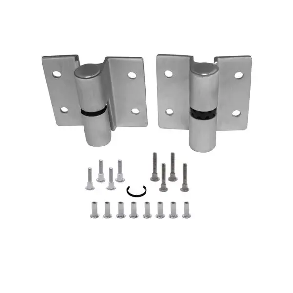 Richelieu 2 1/2-inch (64 mm) Door Strike and Slide Latch Keeper Inswing Commercial Bathroom Partition Stall Door, High Pol...