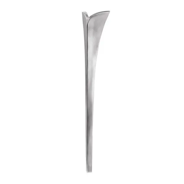 Richelieu 27 1/4-inch (692 mm) Aluminum Corner Table Leg, Brushed Aluminum Finish, 5600330