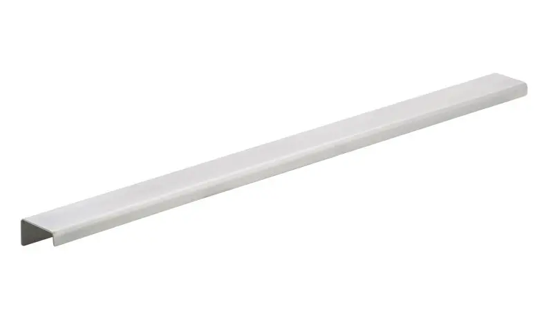 Richelieu 17-inch (432 mm) Brushed Stainless High-Carbon Steel Modern Cabinet Edge Pull, BP57619170A