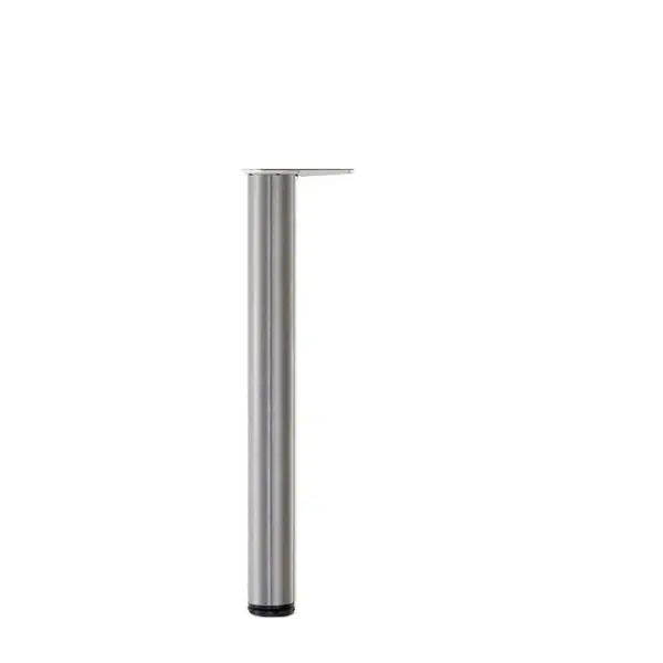 Richelieu 40 1/8-inch (1010 mm) Round Metal High Table Leg Levelling Glide, Stainless Alloy Steel Finish, 620120170