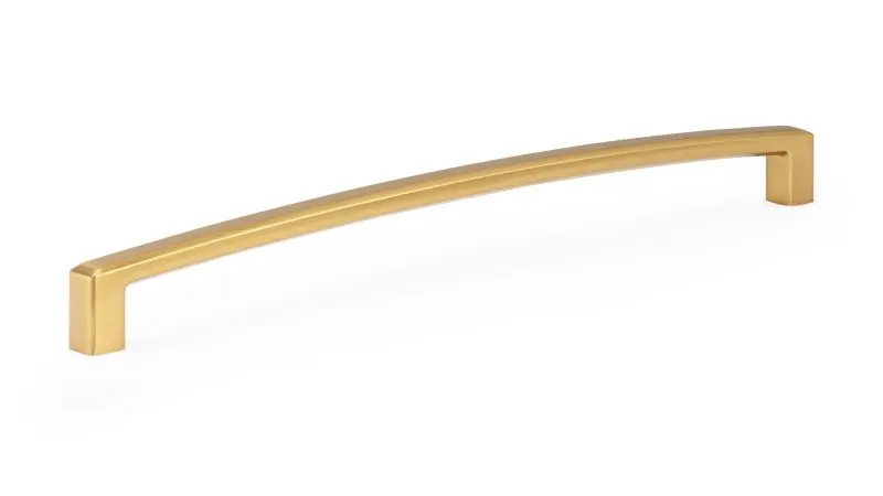 Richelieu 10 1/8-inch (256 mm) Aurum Brushed Gold Modern Arched Cabinet Pull, BP8189256158