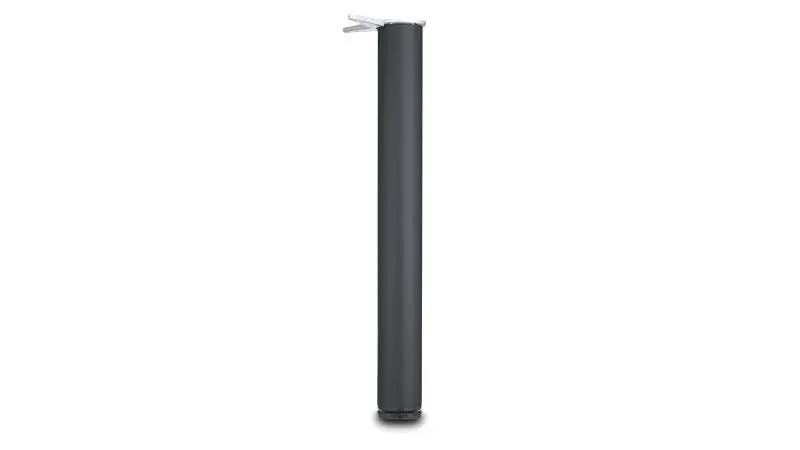 Richelieu 28-inch (710 mm) Round Metal Table Leg Levelling Glide, Matte Midnight Black Finish, 620710900