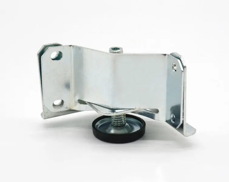 Richelieu 2 3/16-inch (56 mm) Adjustable Mild Steel Leveller Bracket, Pot Metal Finish, 2801302G