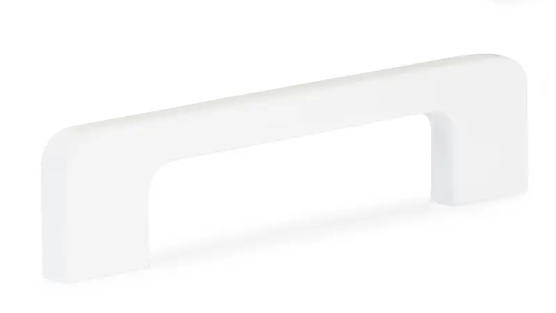 Richelieu 3 3/4-inch (96 mm) or 5 1/16-inch (128 mm) Off-White Modern Curved Cabinet Pull, BP7309630