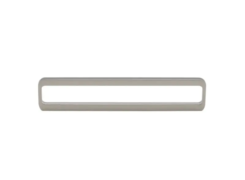 Richelieu 3 3/4-inch (96 mm) to 6 5/16-inch (160 mm) Brushed Nickel-Plated Modern Rectangular Cabinet Pull, 685160195