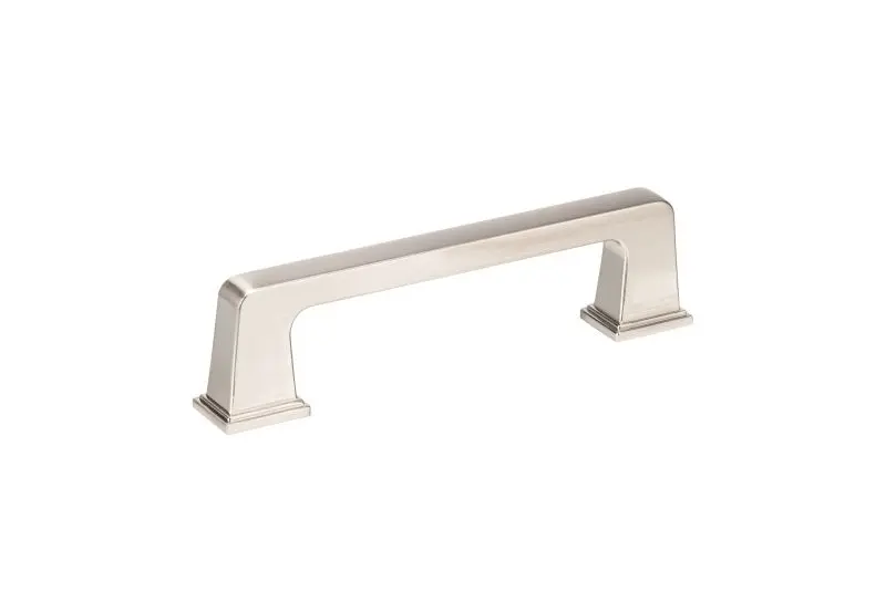 Richelieu 3 3/4-inch (96 mm) Brushed Black Nickel Transitional Rectangular Cabinet Pull, BP869596195