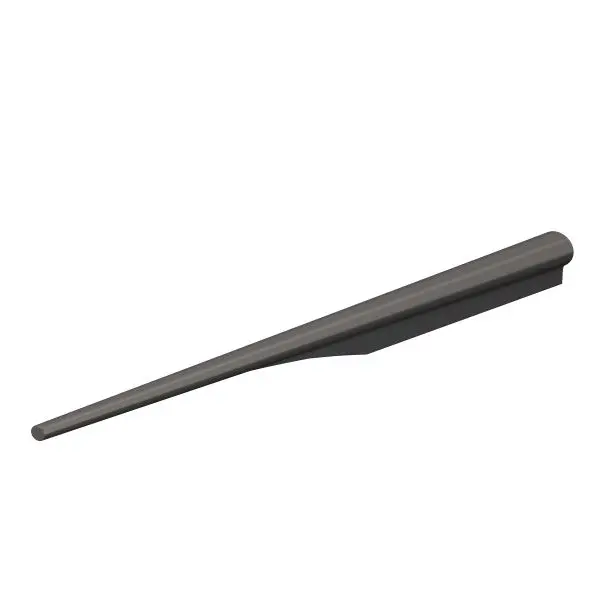 Richelieu 3 3/4-inch (96 mm) Graphite Modern Cabinet Finger Pull, 5180096905