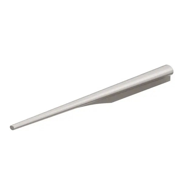 Richelieu 3 3/4-inch (96 mm) Satin Finish Nickel Modern Cabinet Finger Pull, 5180096195