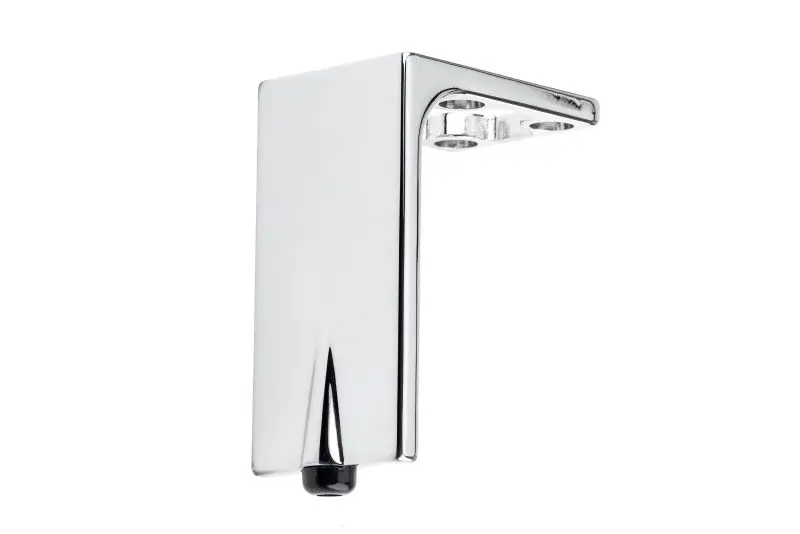Richelieu 4-inch (100 mm) Design Rectangular Zamak Furniture Leg Levelling Glide, Decorative Chrome Finish, Levelling foot...