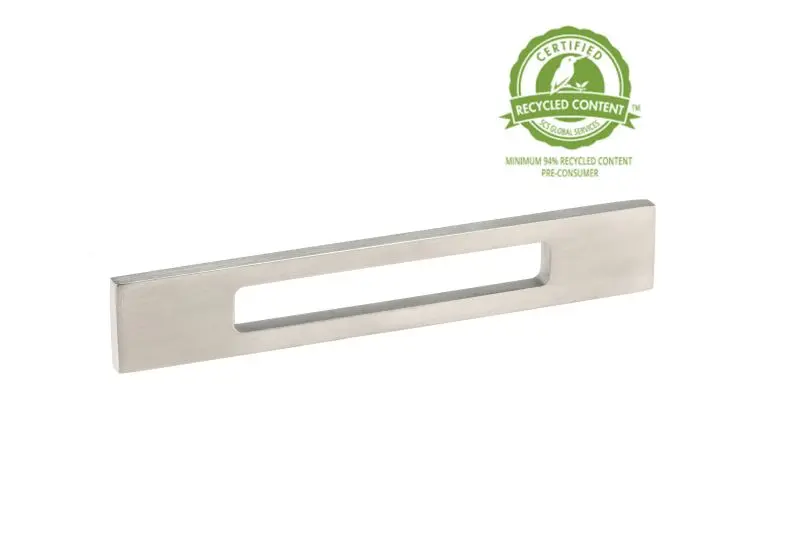 Richelieu 4-inch (102 mm) Brushed Electroless Nickel Modern Rectangular Cabinet Pull, BP718554195