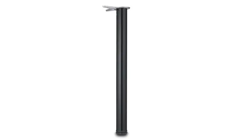 Richelieu (4-Pack) 27 1/2-inch (700 mm) Round Metal Table Leg Levelling Glide, Onyx Finish, 61571090