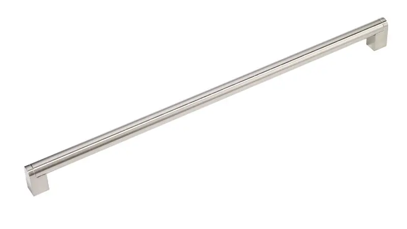 Richelieu 23 5/8-inch (600 mm) Center-to-Center Brushed Nickel-Plated Modern Cabinet Pull, BP446600195